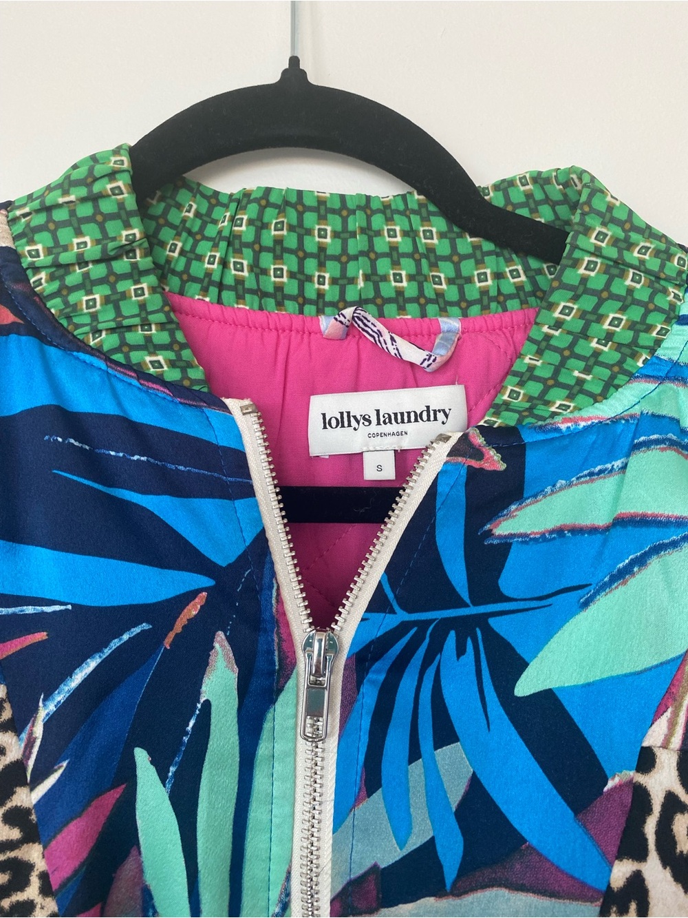 Patchwork Print Bomber Jacket - Multi - Picture 3 of 4
